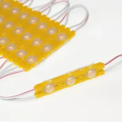 Светодиодный модуль 3 led 6011 MOD90 (1,5W, 12V, yellow, IP65)