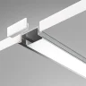 Алюминиевый профиль встраиваемый с фланцем 22x6 (Серебро, 2 м), ALM004S-2M (Серебро) ALM004S-2M - фото