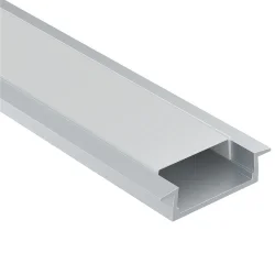 Алюминиевый профиль встраиваемый с фланцем 22x6 (Серебро, 2 м), ALM004S-2M (Серебро) ALM004S-2M