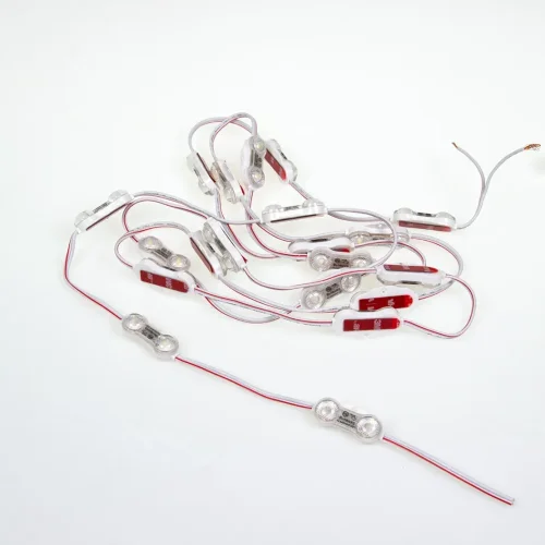 Светодиодный модуль 2led 2835 MOD52 (0.8W, 24VDC, cool white, 170°, led SAMSUNG) - фото II