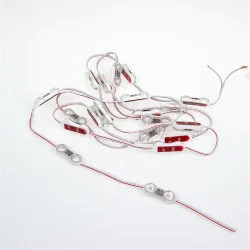 Светодиодный модуль 2led 2835 MOD52 (0.8W, 24VDC, cool white, 170°, led SAMSUNG)