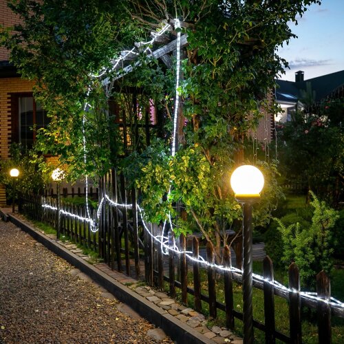 ULD-D50 25M-С08 IP44 WHITE Гирлянда светодиодная Дюралайт, 25м, С контроллером, Белый свет, Провод прозрачный - фото 6