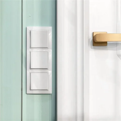 Выключатель одноклавишный (белый) W1110001 - фото 6