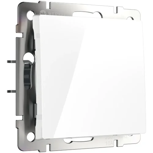 Выключатель одноклавишный (белый) W1110001 - фото