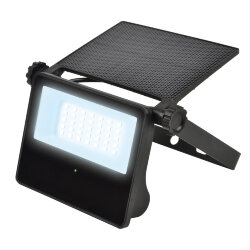 USL-F-563-МT100 SENSOR Садовый светильник на солнечной батарее, с датчиками движения и освещенности, 1300лм, Дневной свет 6500K, Корпус черный, TM Uniel