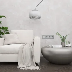 Рамка из металла на 4 Аluminium алюминий W0041706