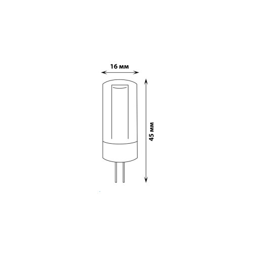 LED-JC-220-5W-3000K-G4-CL GLZ09TR Лампа светодиодная, прозрачная, Теплый белый свет 3000К. - фото 2