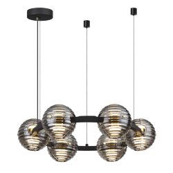 Люстра «ODEON LIGHT» 5041/60L, серия: TRONI (крепление на планке) - Возможность композиций из 2-х и 3-х колец при помощи отдельной потолочной базы