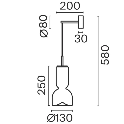 Настенный светильник (бра) Руда / Ore (Латунь) FR5636WL-L6AM - фото 19