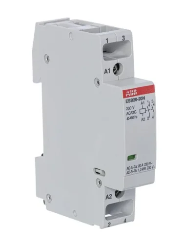 Контактор ESB20-20N-06 модульный (20А АС-1 2НО) катушка 230В AC/DC ABB 1SBE121111R0620 - фото 3