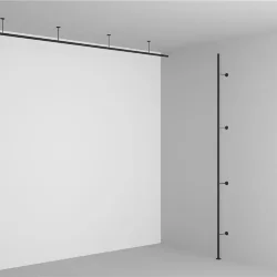 Крепление настенное/потолочное Levity для круглого шинопровода (Черный)