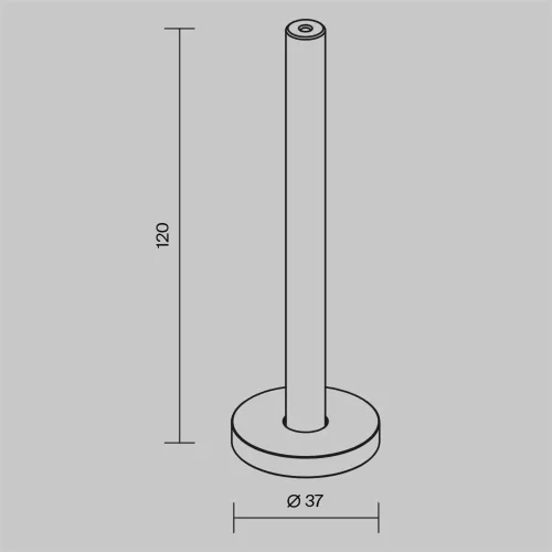Крепление настенное/потолочное Levity для круглого шинопровода (Черный) - фото 6