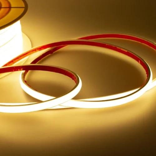 Светодиодная лента 220V, COB 288 chip/m, warm white, IP67, 288WW - фото I
