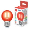 LED-G45-5W-RED-E27 GLA02RD Лампа светодиодная, Форма шар, Серия Air color, Красный свет - фото 5