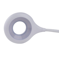 ULM-D601 8W-3000-6000K-DIM WHITE Светильник настольный светодиодный прищепка, Сенсорный выключатель, Диммер, Белый, TM Uniel