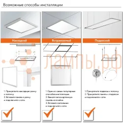 Светодиодная панель с равномерной засветкой 36Вт 4000K IP40 3600Лм CRI90 | ECOCLASS PANEL600 | - LEDVANCE