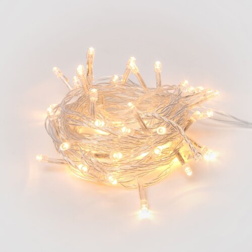 ULD-S0250-020-STA WARM WHITE IP20 Гирлянда светодиодная, 2.5м, 20 светодиодов, Теплый белый свет, Провод прозрачный - фото 2