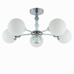 Люстра потолочная «LUMION» 6525/5C, серия: SUNDAY (крепление на планке) - -