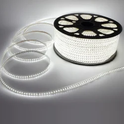 Светодиодная лента 220V 2835 120Led White, 220A, IP68