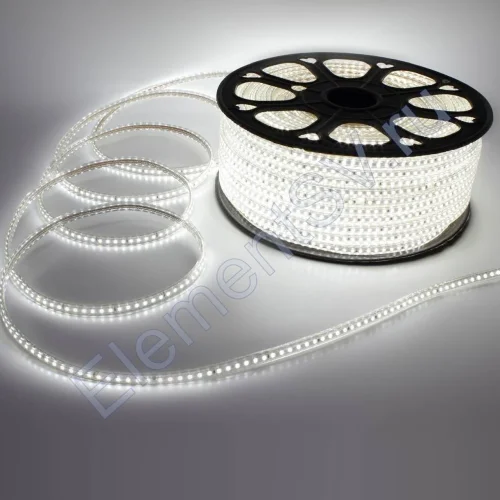 Светодиодная лента 220V 2835 120Led White, 220A, IP68 - фото.