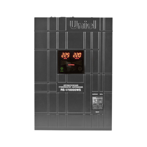 RS-1-10000WS Стабилизатор напряжения Uniel релейный однофазный настенный, с гальванической развязкой, 10000ВА - фото 2
