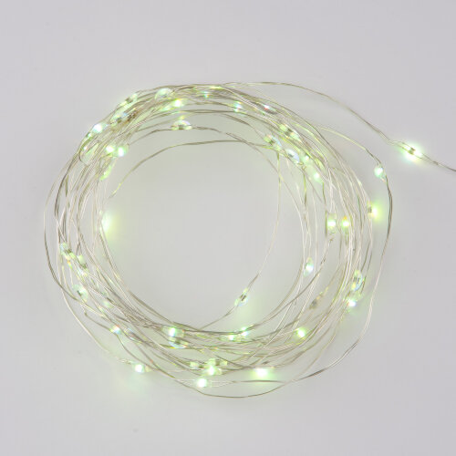 ULD-S0500-050-DTB-3AA-RC RGB IP20 DEW Гирлянда светодиодная Роса на батарейках 3AA не в-к, 5м, 50 светодиодов, RGB свет, Пульт ДУ в-к, Провод прозрачный, TM Uniel - фото 2