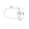 ULW-K25B 6W-4000K-EMG IP65 WHITE Светильник светодиодный влагозащищенный с БАП, Белый свет 4000K, 660Лм, Размер 220x105x50мм, Корпус белый - фото 8