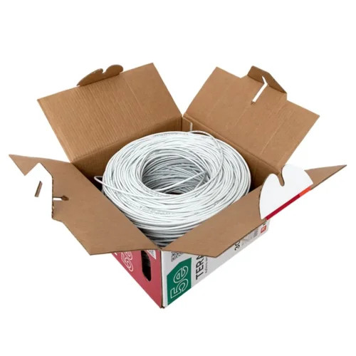 Кабель витая пара U/UTP кат.5E 4 пары solid PVC сер. TERACOM EKF TRC-5EUTP-04PVC-GY-IN3 - фото 6