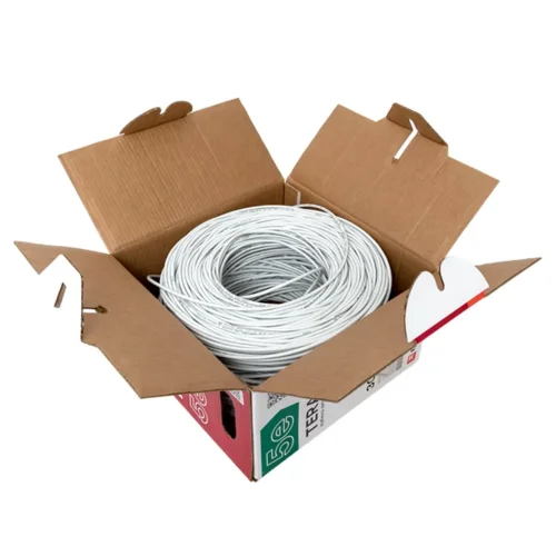 Кабель витая пара U/UTP кат.5E 4 пары solid PVC сер. TERACOM EKF TRC-5EUTP-04PVC-GY-IN3 - фото 6