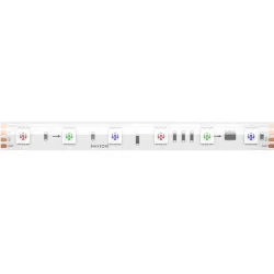 Светодиодная лента 24В 5050 14,4Вт/м 5м IP 68 Адресная (SPI) Цветная (RGB) 201249 (Белый) 201249