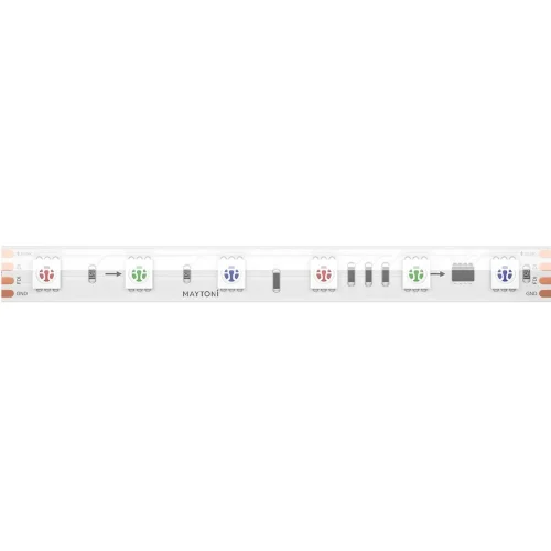 Светодиодная лента 24В 5050 14,4Вт/м 5м IP 68 Адресная (SPI) Цветная (RGB) 201249 (Белый) 201249 - фото 4