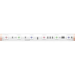 Светодиодная лента 24В 5050 14,4Вт/м 5м IP 68 Адресная (SPI) Цветная (RGB) 201249 (Белый) 201249