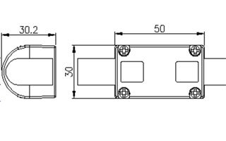 Соединитель прямой ARL-CLEAR-U15-Line (26x15mm) (Arlight, Металл) - фото 5