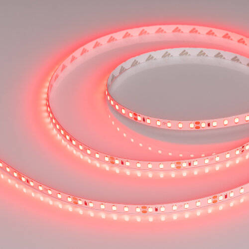 Светодиодная лента RT-A120-8mm 24V Red (9.6 W/m, IP20, 2835, 5m) (Arlight, 9.6 Вт/м, IP20) - фото 1
