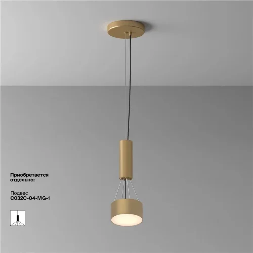 Потолочный светильник Zon 3000K 12W 120° (Матовое Золото) - фото 2