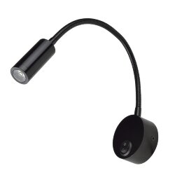 ULT-F21-3W-4000K IP20 BLACK Светильник светодиодный настенный гибкий для интерьерного освещения, 85-265В, Белый свет 4000К, Черный, TM Uniel