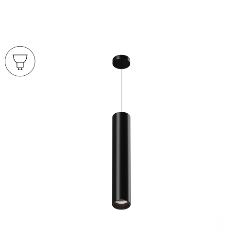 Подвесной светильник Trunk Hang (RAL9005/D55/320mm — GU10) - фото 1