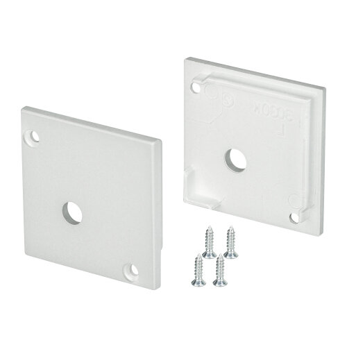 Заглушка SL-KANT-H30 SQUARE с отверстием (Arlight, Пластик) - фото 1