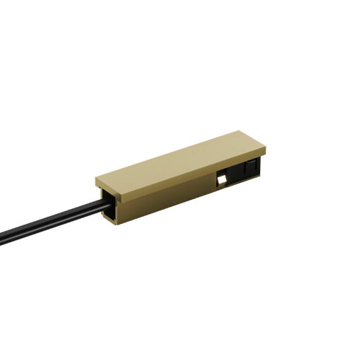 TR5721-SB Подвод питания универсальный (середина/торец) для трека SHINE BASE, 48V DC, IP20, сатинированная латунь, алюминий.