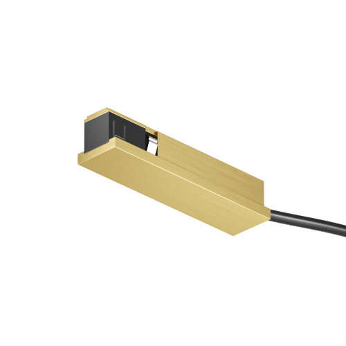 TR5721-SB Подвод питания универсальный (середина/торец) для трека SHINE BASE, 48V DC, IP20, сатинированная латунь, алюминий. Фото 3