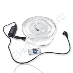 Комплект светодиодной ленты RGB 5050 60led с контроллером IR и блоком питания B20