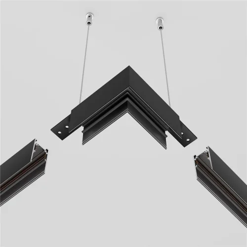 Коннектор угловой Exility накладной черный (Черный) - фото 4