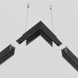 Коннектор угловой Exility накладной черный (Черный)