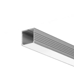 Алюминиевый профиль накладной 35x35 (Серебро, 2 м), ALM-3535AT-S-2M 631008 (Серебро)