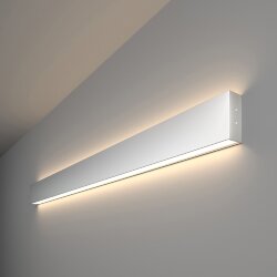 Линейный светодиодный накладной двусторонний светильник 103см 40Вт 4200К серебряный 101-100-40-103 (041469)