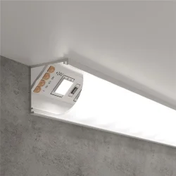 Угловой алюминиевый профиль для светодиодной ленты LL-2-ALP008 (053628)