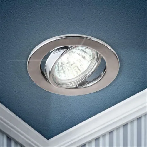 Светильник точечный ST2A CH 50Вт MR16 12В поворотн. штампован. хром. ЭРА C0043807 - фото