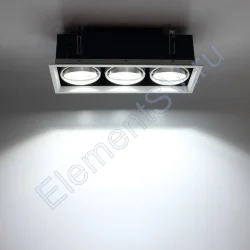 Светодиодный светильник карданный AR90-3 OD3 (220V, 3х20W, white)