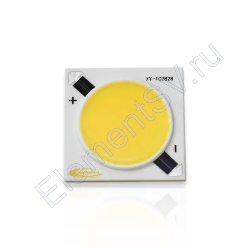 Светодиодная COB матрица X-2828 W68 (30-33V, 30W, 900mA, EPISTAR, day white) - фото.