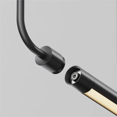 Заглушка для подвесного монтажа системы Shelf с вводом питания (Черный) - фото 4